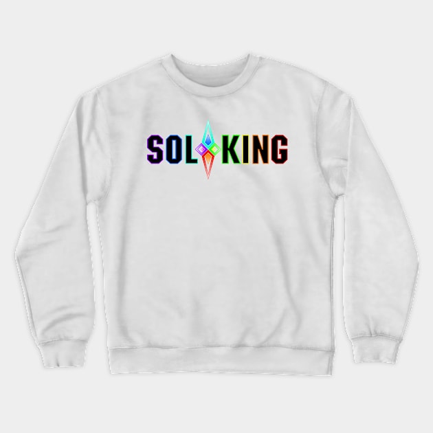 SOL KING LOGO - BLACK TEXT Crewneck Sweatshirt by XanderTheDragon